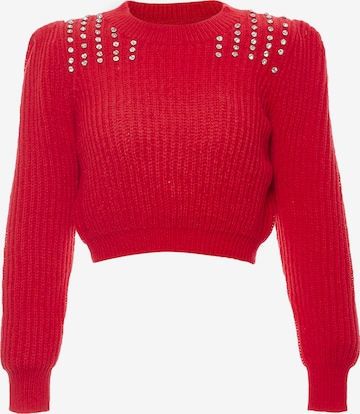 faina - Pullover em vermelho: frente