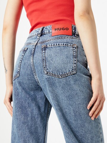 Wide leg Jeans de la HUGO pe albastru