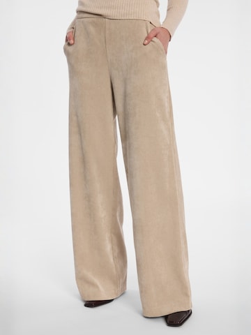Ana Alcazar Regular Trousers 'Enliri' in Beige: front