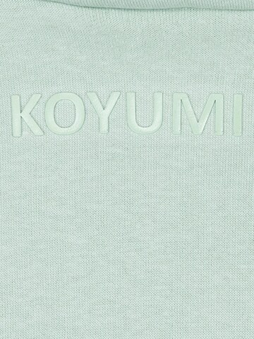 Koyumi Sweatshirt 'Oversize Hoodie mit hohem Kragen – Schwerer 3-Faden Stoff - Break your Neck' in Green