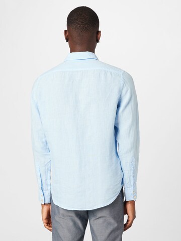 BOSS Orange Regular fit Button Up Shirt 'Relegant' in Blue