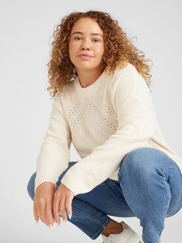 ONLY Carmakoma Sweater 'BELLA' in White