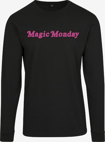 Merchcode Shirt 'Magic Monday' in Zwart: voorkant