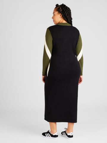 Vero Moda Curve Gebreide jurk 'NANCY' in Groen