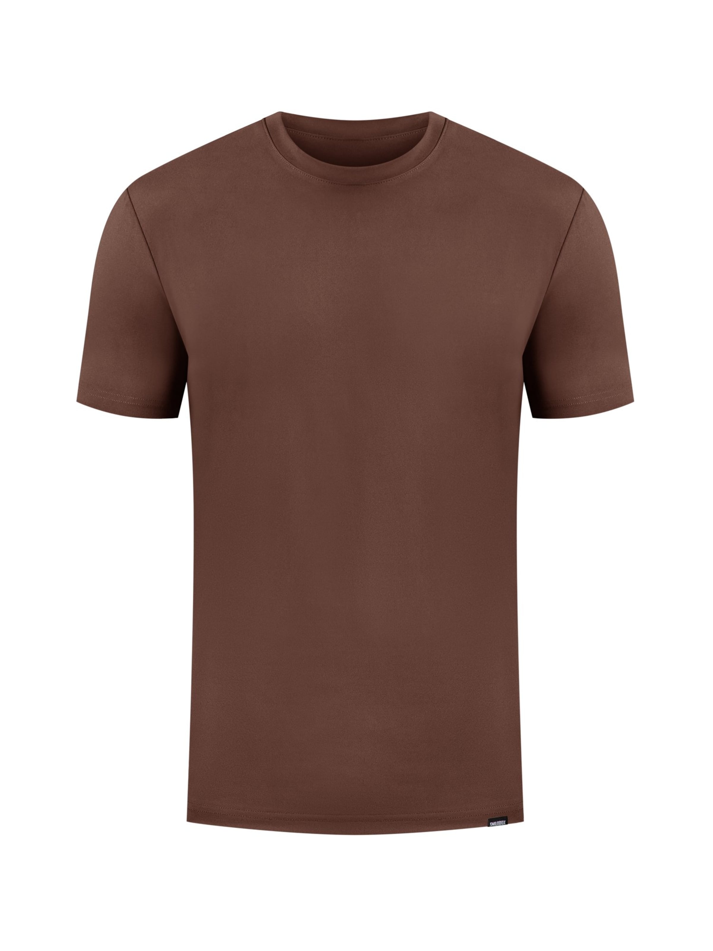 Smilodox Shirt 'Micah' in Bruin: voorkant