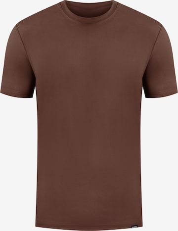 Smilodox Shirt 'Micah' in Bruin: voorkant