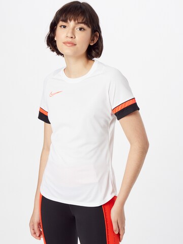 NIKE Functioneel shirt 'Academy 21' in Wit: voorkant