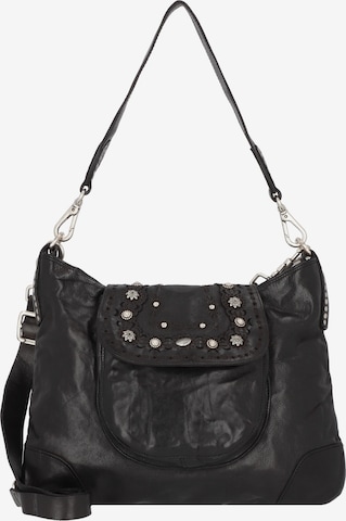 Campomaggi Shoulder Bag 'Aral' in Black: front