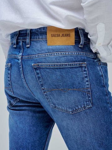 Coupe slim Jean Salsa Jeans en bleu