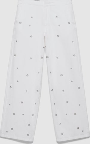 Regular Jeans de la Pull&Bear pe alb: față