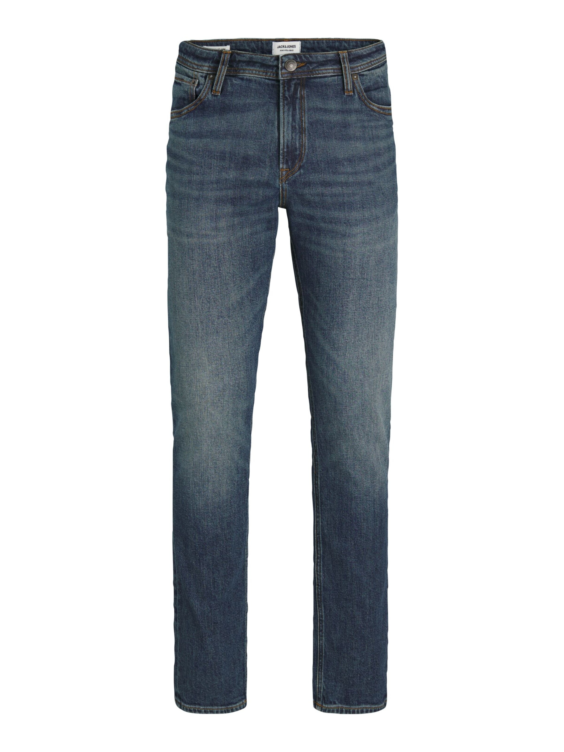 JACK & JONES Slimfit Jeans '12258105' in Blauw: voorkant