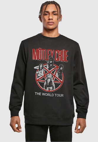 Merchcode Sweatshirt 'Motley Crue - Vintage World Tour' in Schwarz: predná strana