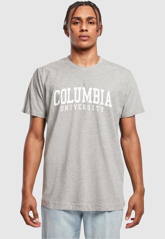 Merchcode Shirt 'Columbia University' in Grijs: voorkant