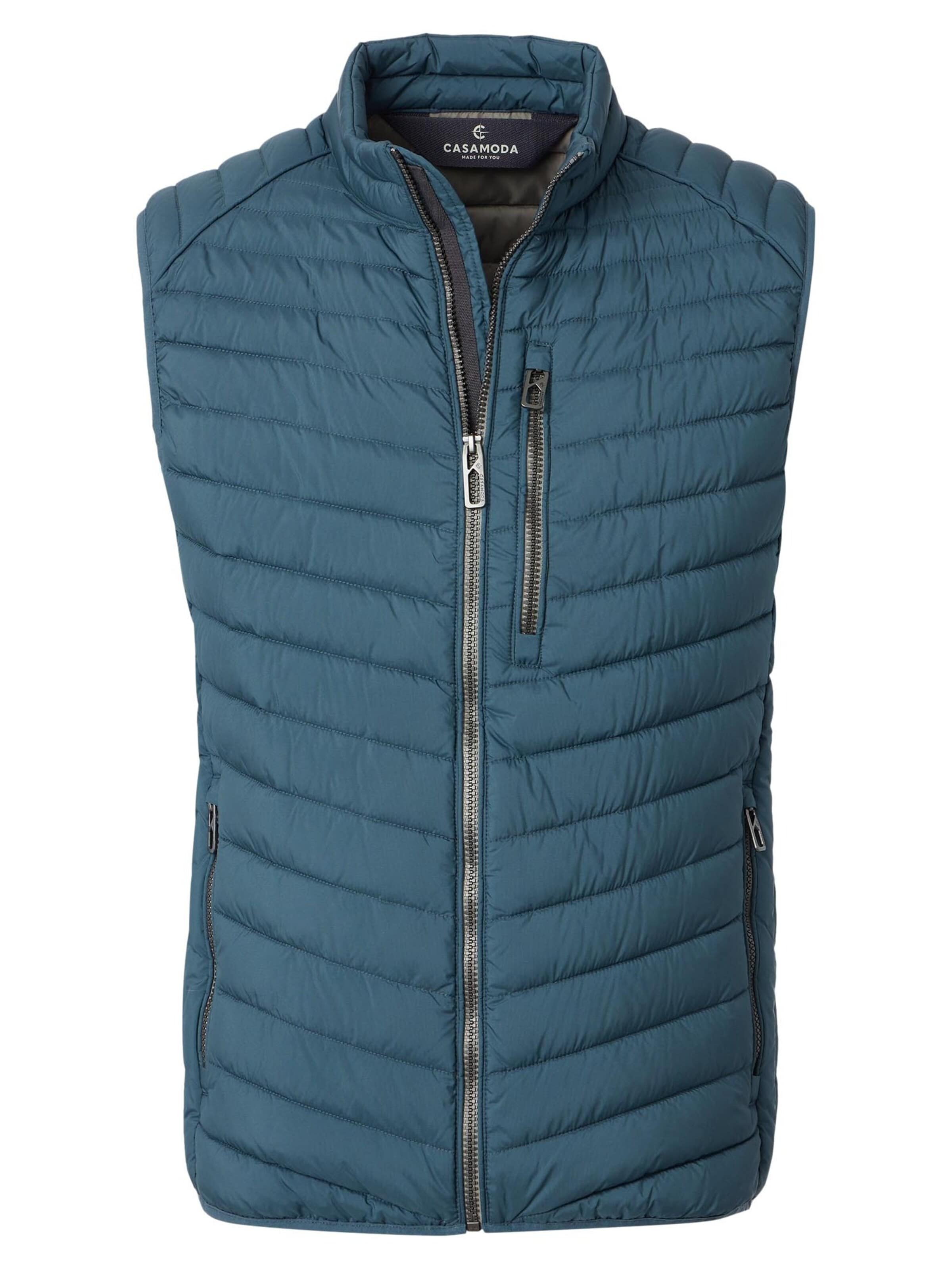 CASAMODA Vest 'Basic' in Blue: front