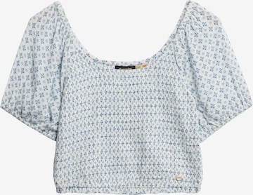 Chemisier Superdry en bleu : devant