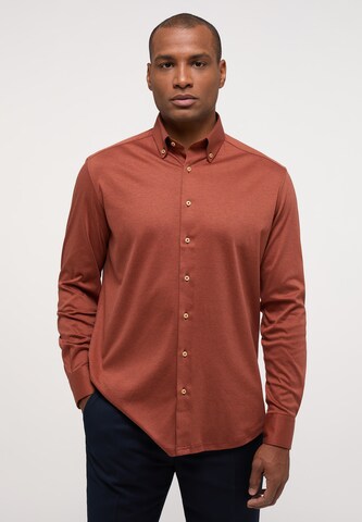 ETERNA Regular fit Overhemd in Oranje: voorkant