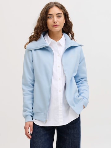 JJXX Zip-Up Hoodie 'JXSTUDIO' in Blue: front