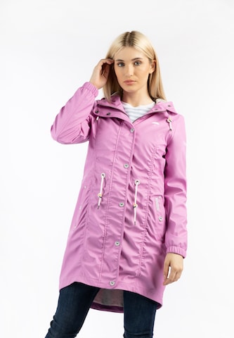 Manteau fonctionnel Schmuddelwedda en rose : devant