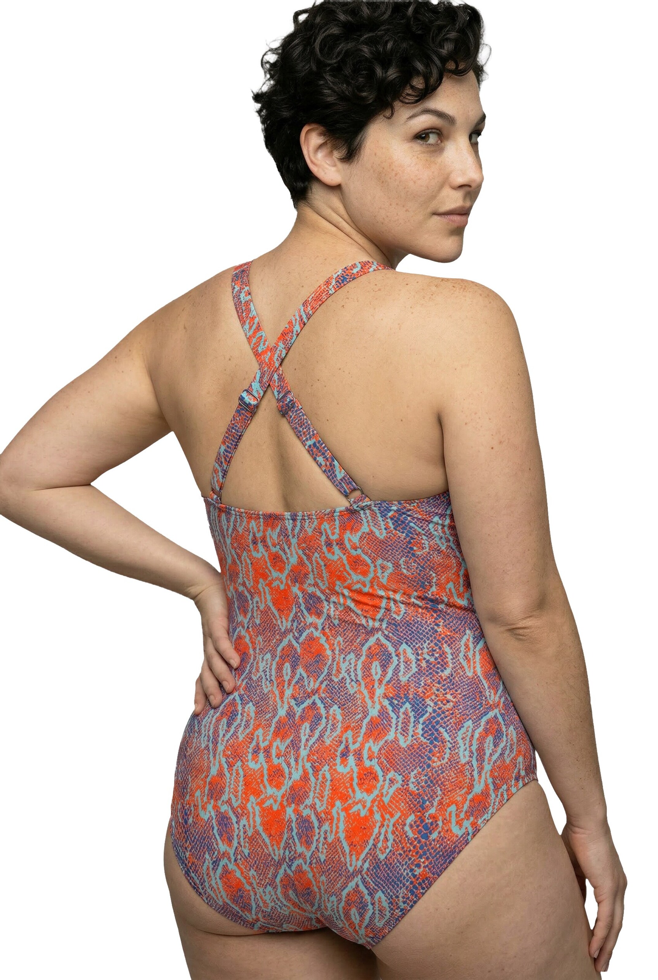 Ulla Popken Bustier Badpak in Gemengde kleuren