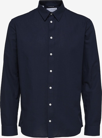 SELECTED HOMME Button Up Shirt in Blue: front