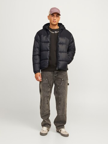 JACK & JONES Vinterjakke 'JJMoon' i sort