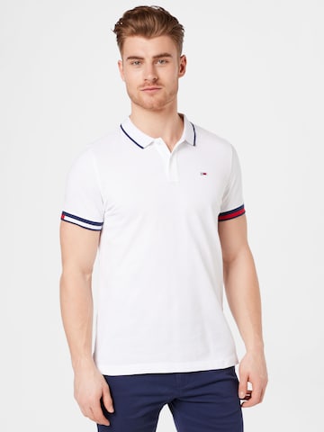 Tommy Jeans Poloshirt in Weiß: predná strana