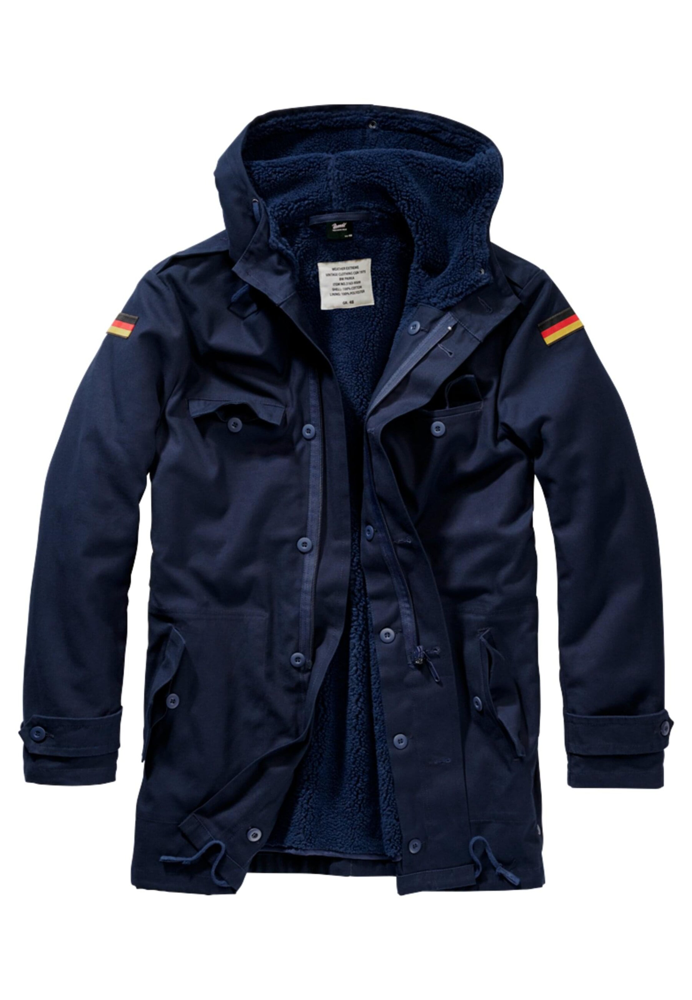 Parka invernale di Brandit in blu: frontale