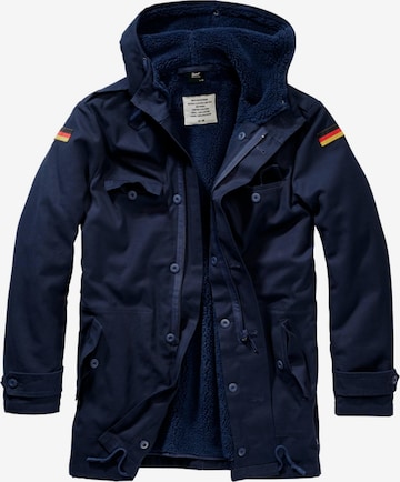Parka d’hiver Brandit en bleu : devant