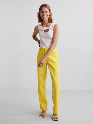 PIECES Loose fit Jeans 'Molly' in Yellow