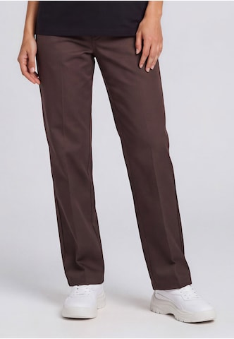 Effilé Pantalon DICKIES en marron : devant