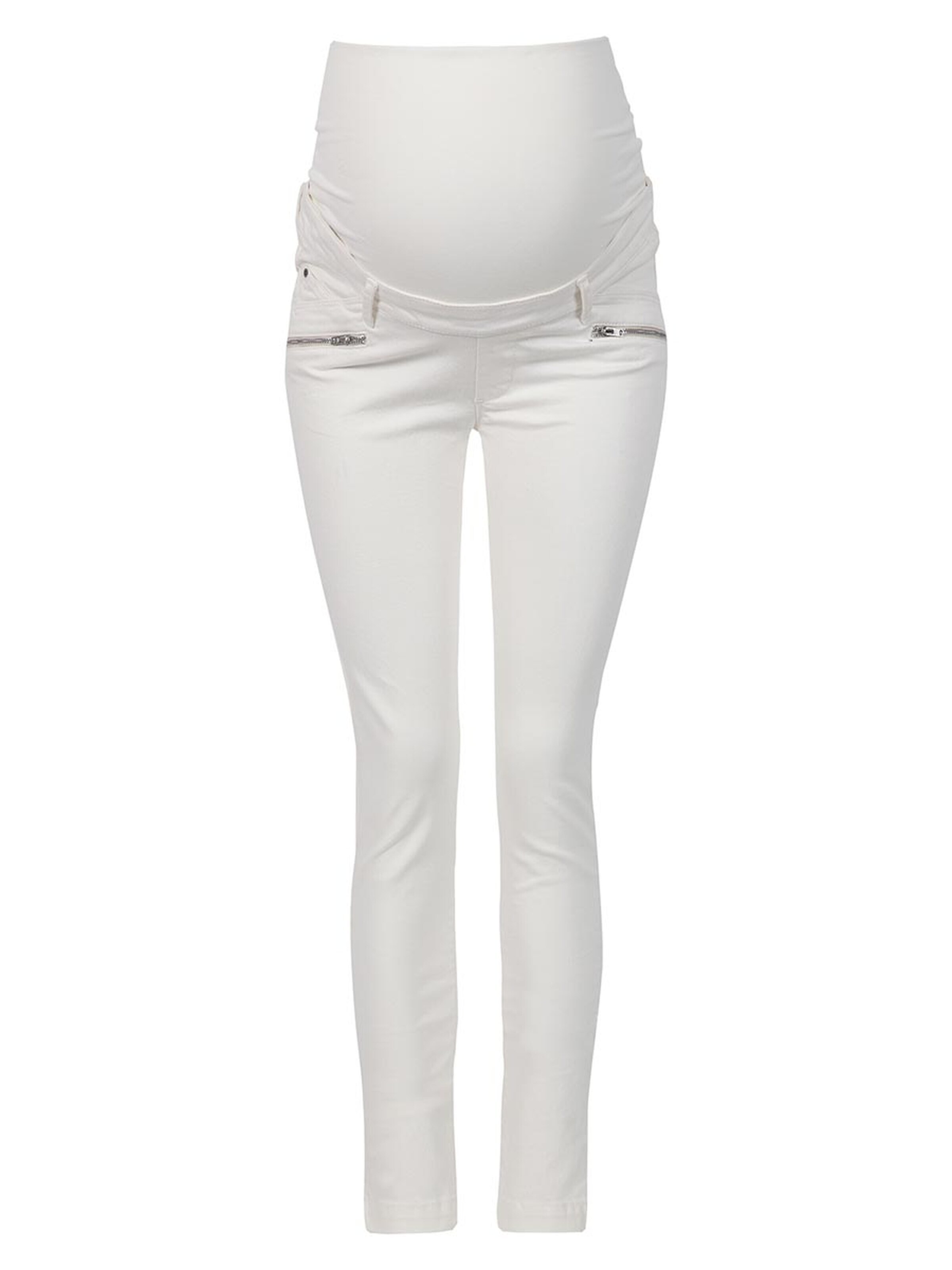 BELLYBUTTON Skinny Pants in White: front