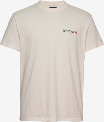 balts Tommy Jeans T-Krekls: no priekšpuses