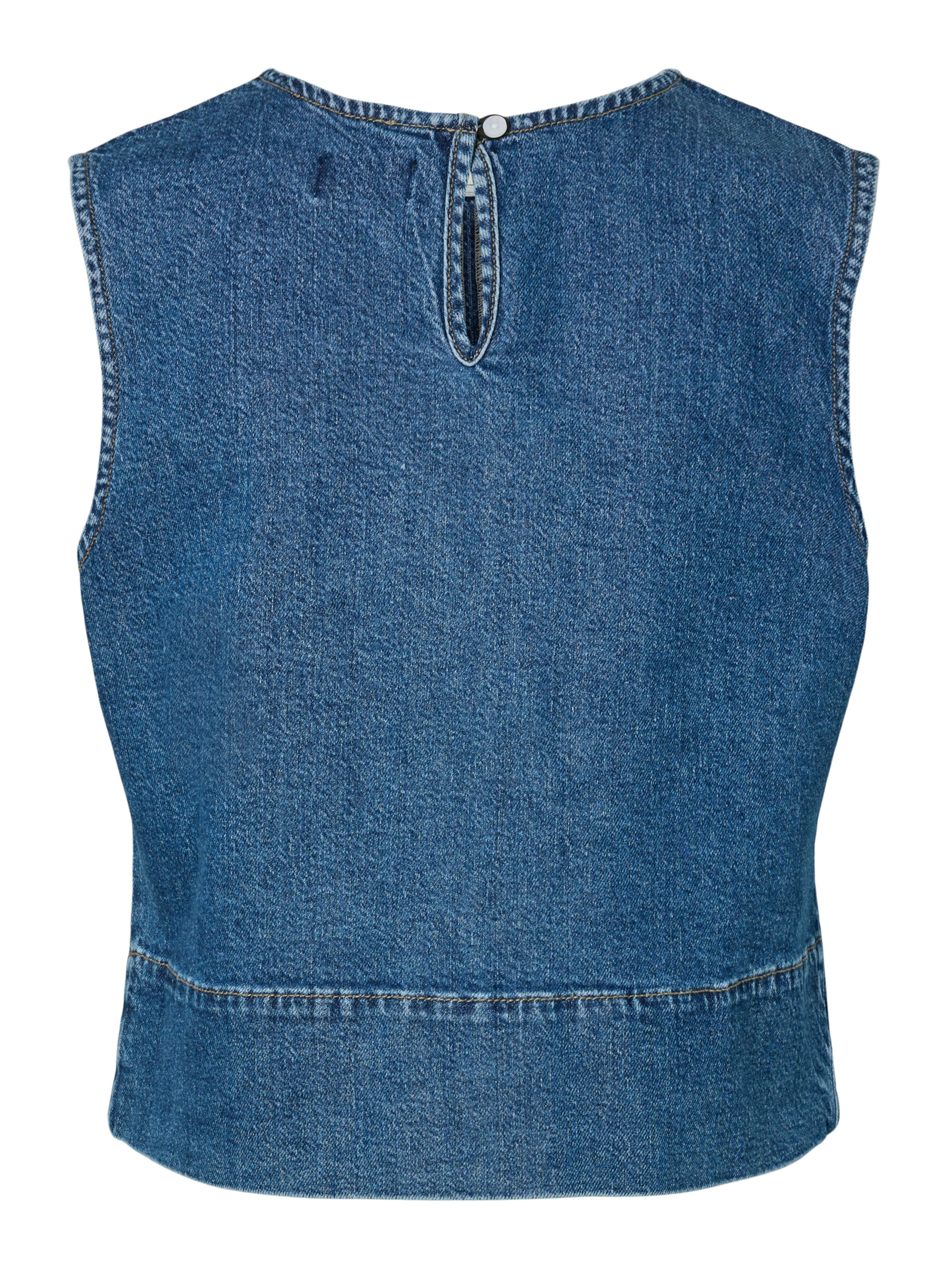 PIECES Bluse 'PCSILKE' i blå