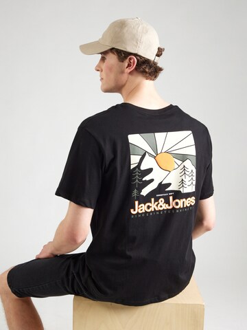 juoda JACK & JONES Marškinėliai 'JJMINE': priekis