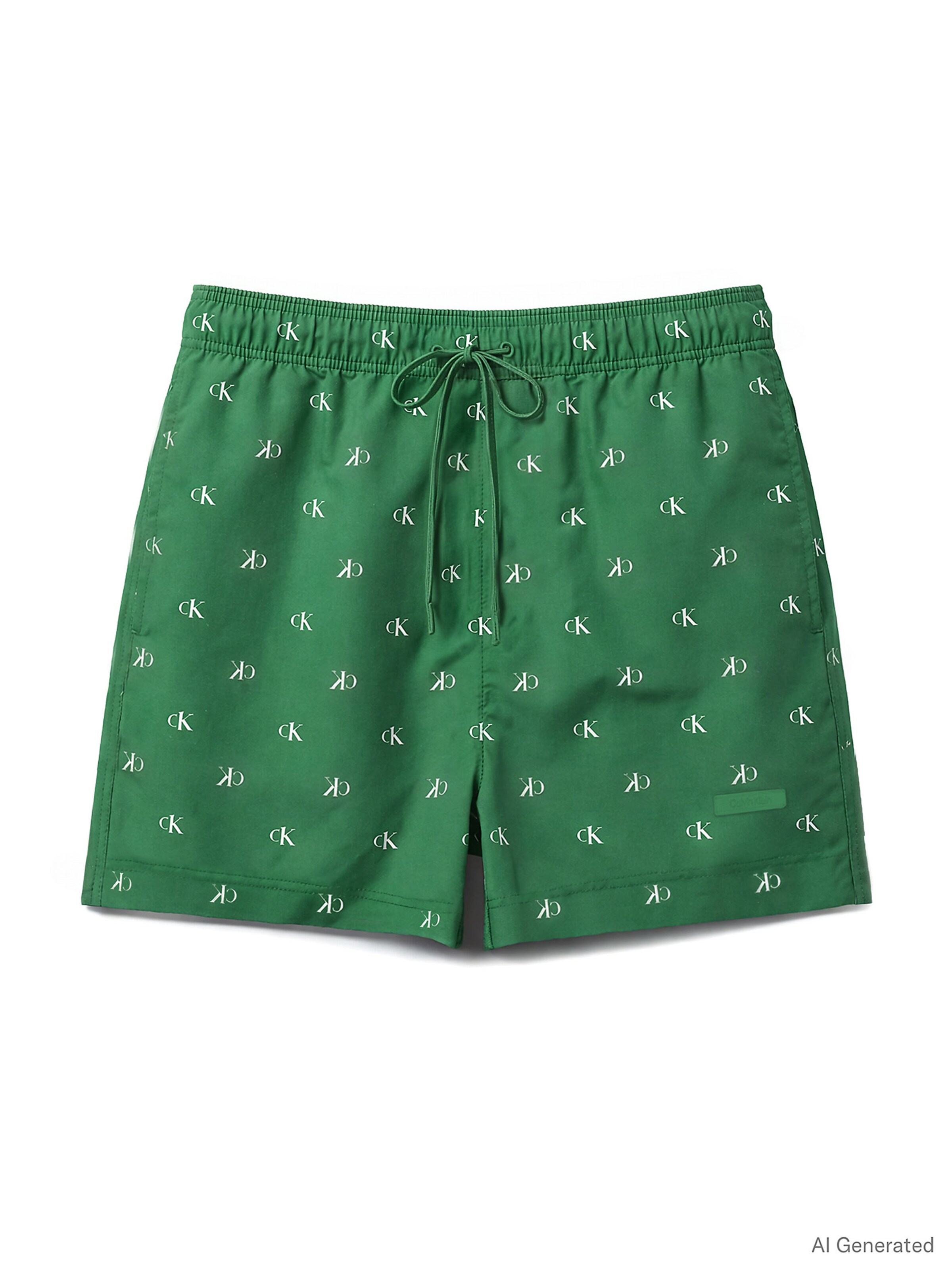 Calvin Klein Swimwear Swimming shorts 'CK Essentials' in Green: front