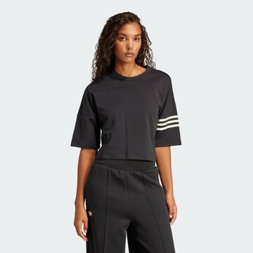 Tricou 'Neuclassics' de la ADIDAS ORIGINALS pe negru: față