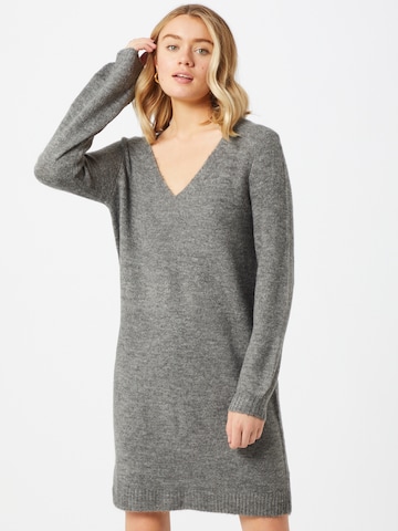 JDY Knitted dress 'Elanora' in Grey: front