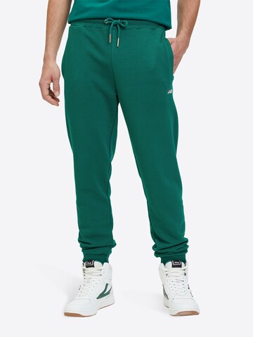 FILA Tapered Pants 'Apparel Braives' in Green: front