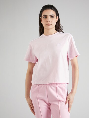 rožinė ADIDAS SPORTSWEAR Sportiniai marškinėliai 'Essentials 3-Stripes ': priekis
