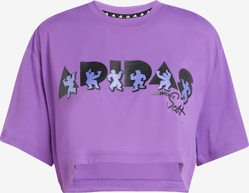 ADIDAS PERFORMANCE Funkční tričko 'Adidas x Jeremy Scott' – fialová: přední strana