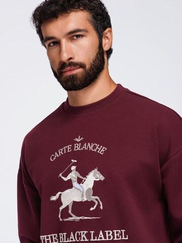 Ombre Sweatshirt i röd