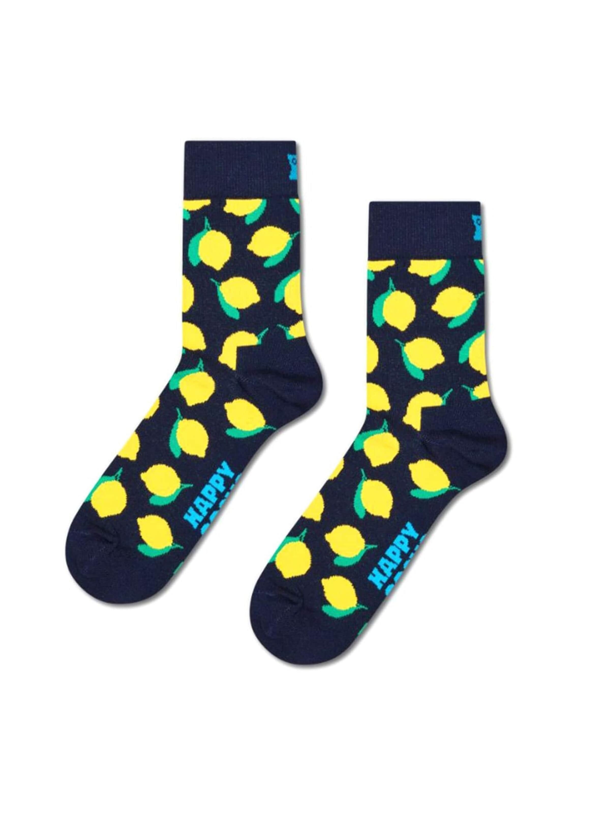 Happy Socks Socken 'Lemon'‌‌‌‌ in 41-46 in blau, Produktansicht