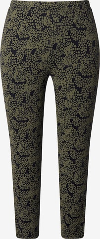 Ulla Popken Leggings in Green: front