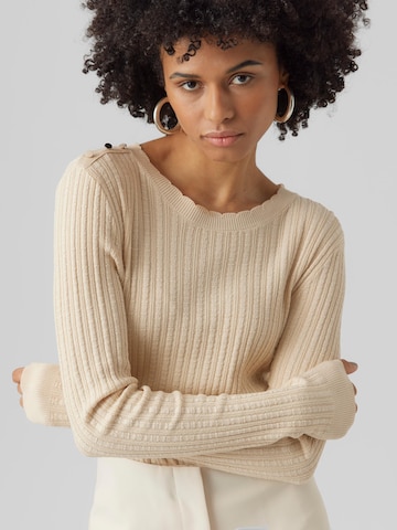 VERO MODA Sweater 'GLORY' in Beige