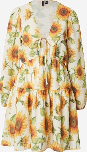 Vasarinė suknelė 'VMBIRDIE' iš VERO MODA, spalva – geltona / žaliosios citrinos spalva / oranžinė / balkšva, Prekių apžvalga