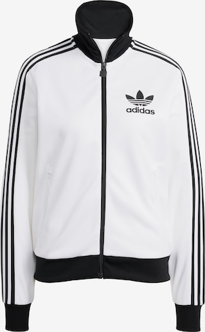 ADIDAS ORIGINALS - Sudadera con cremallera 'Beckenbauer' en blanco: frente
