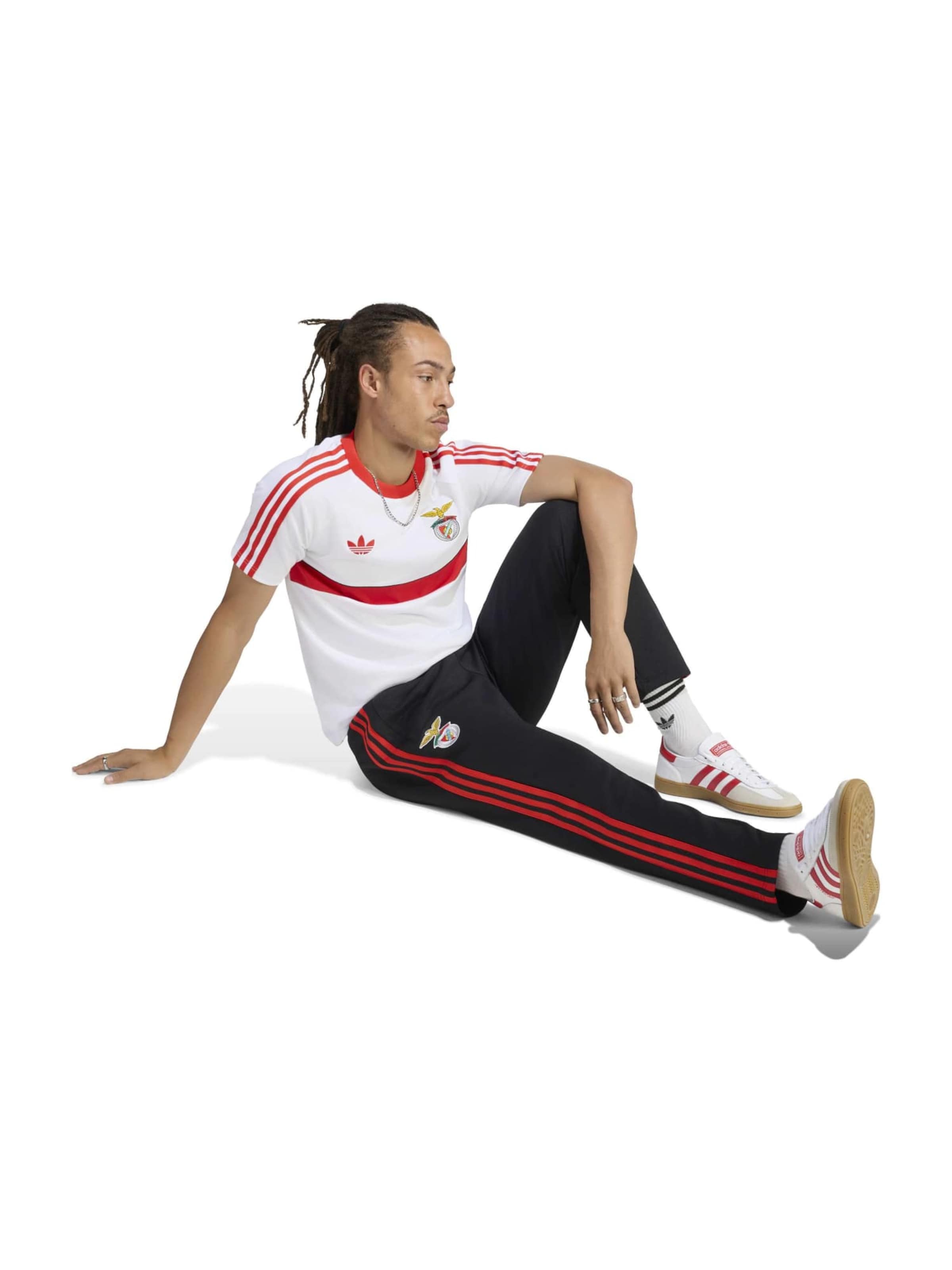 Tapered Pantaloni sport 'SL Benfica' de la ADIDAS PERFORMANCE pe negru