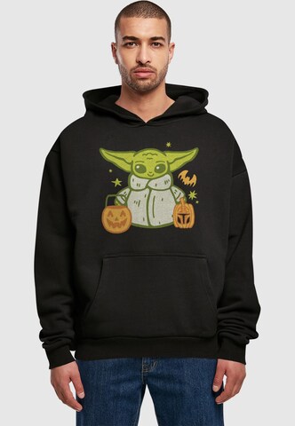 ABSOLUTE CULT Sweatshirt 'Star Wars - Grogu Halloween Trick Or Treat' in Schwarz: Vorderseite