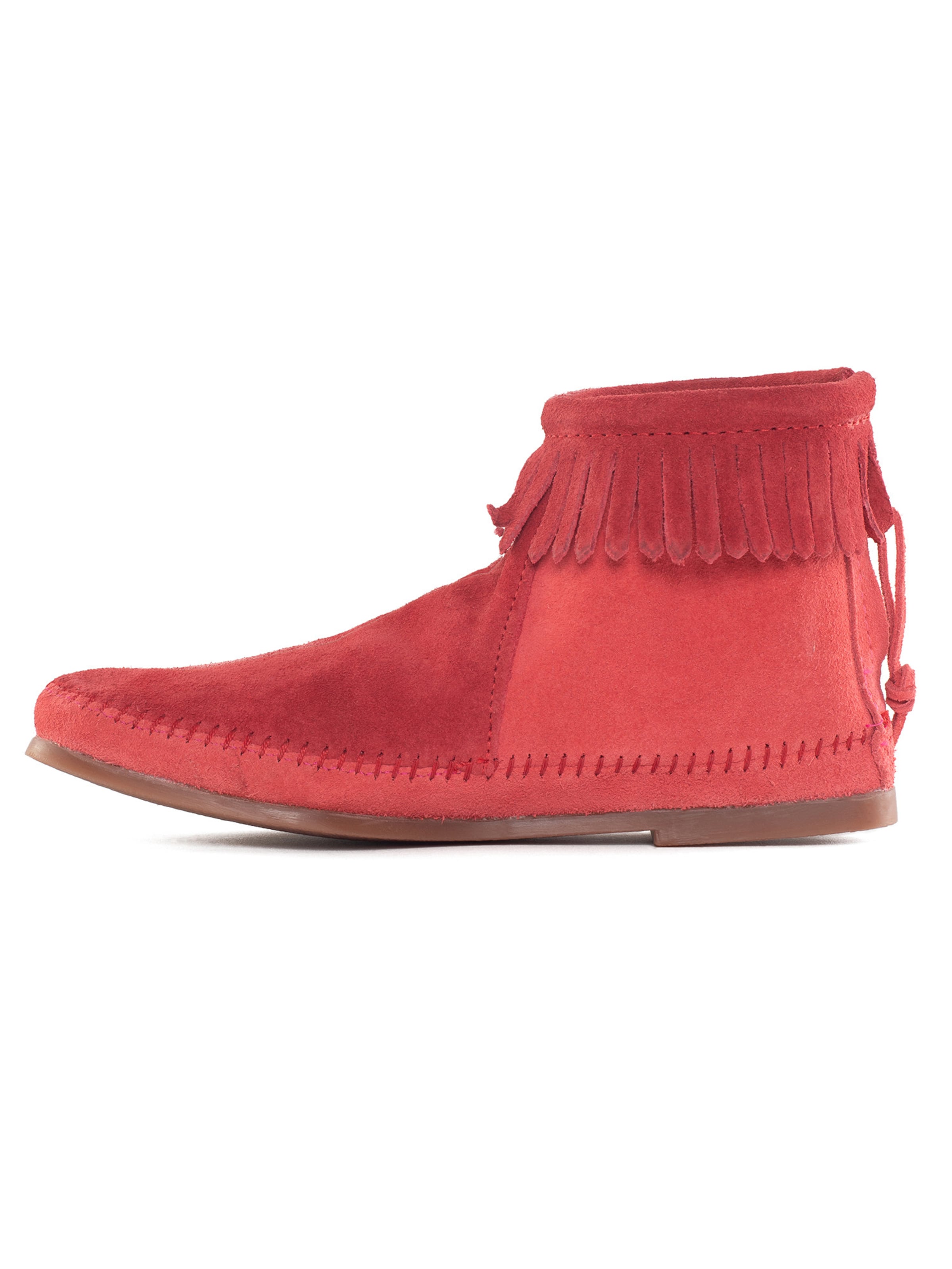 Minnetonka Ankle boots 'Back Zip' in Pink: front