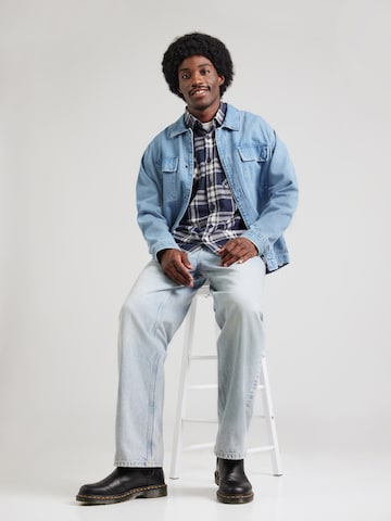 zils INDICODE JEANS Standarta piegriezums Krekls 'Stanlei'